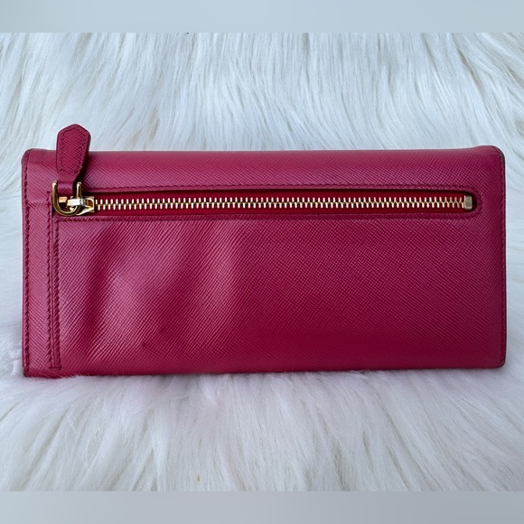 Prada Saffiano Wallet w/ Box + Auth Card - Picture 3 of 16